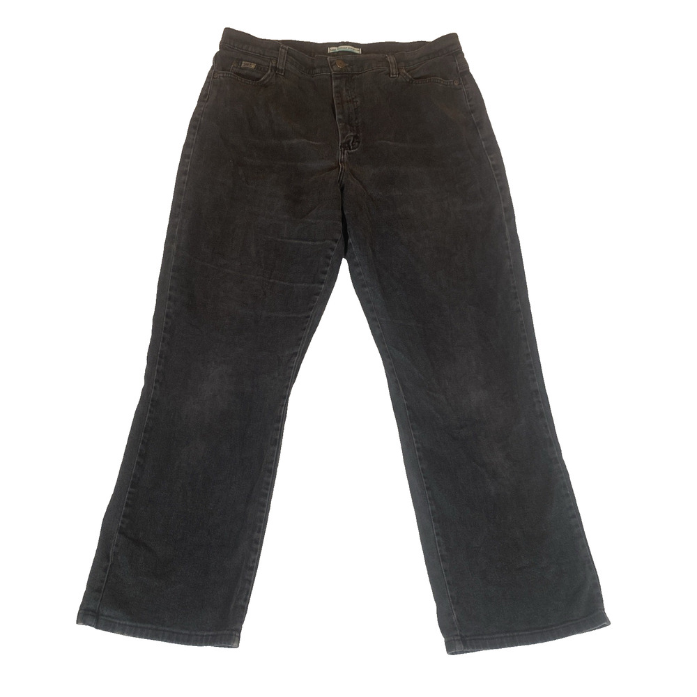 Lee Relaxed Straight Leg Jeans Black Faded High Rise Y2K Vintage Size 16